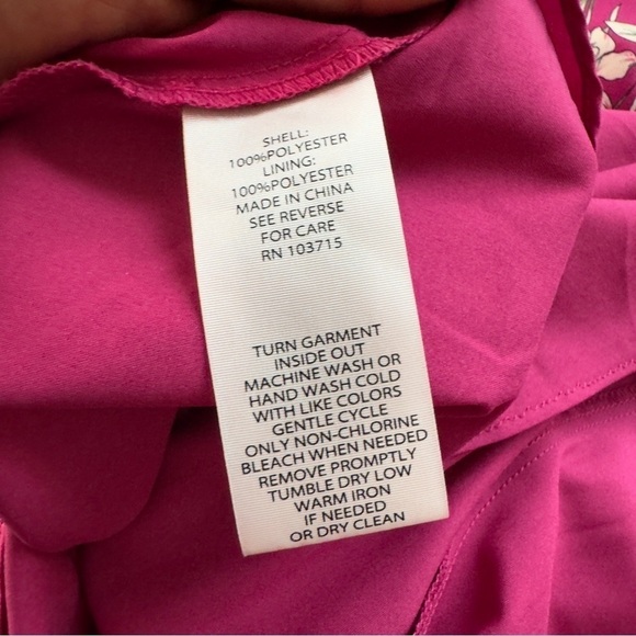 Nanette Lepore floral sleeveless dress maron red size 22W - Picture 4 of 8